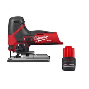 M12 FUEL 12-Volt Lithium-Ion Cordless Jig Saw with M12 REDLITHIUM HIGH OUTPUT CP2.5 Battery Pack