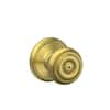 Schlage Georgian Antique Brass Privacy Bed/Bath Door Knob F40 GEO 609 - The  Home Depot