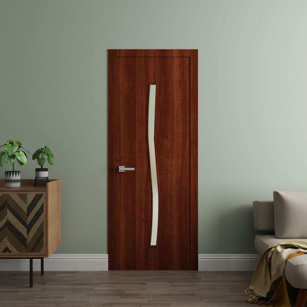 Sartodoors 3012 30 in. x 80 in. Sold Core Walnut Franko Color Wood