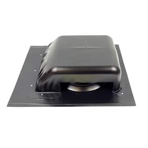 40 sq. in. NFA Galvanized Slant-Top Roof Louver Static Vent in Black (Sold in Carton of 9 only)