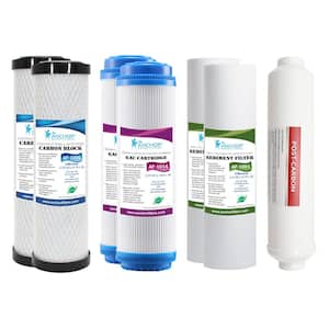 1-Year Replacement Water Filter Cartridge Set for 5-Stage RO System without TFC Membrane