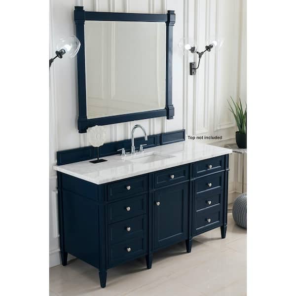 Brittany 58.8 in. W x 23 in. D x 32.8 in. H Single Bath Vanity Cabinet Without Top in Victory Blue