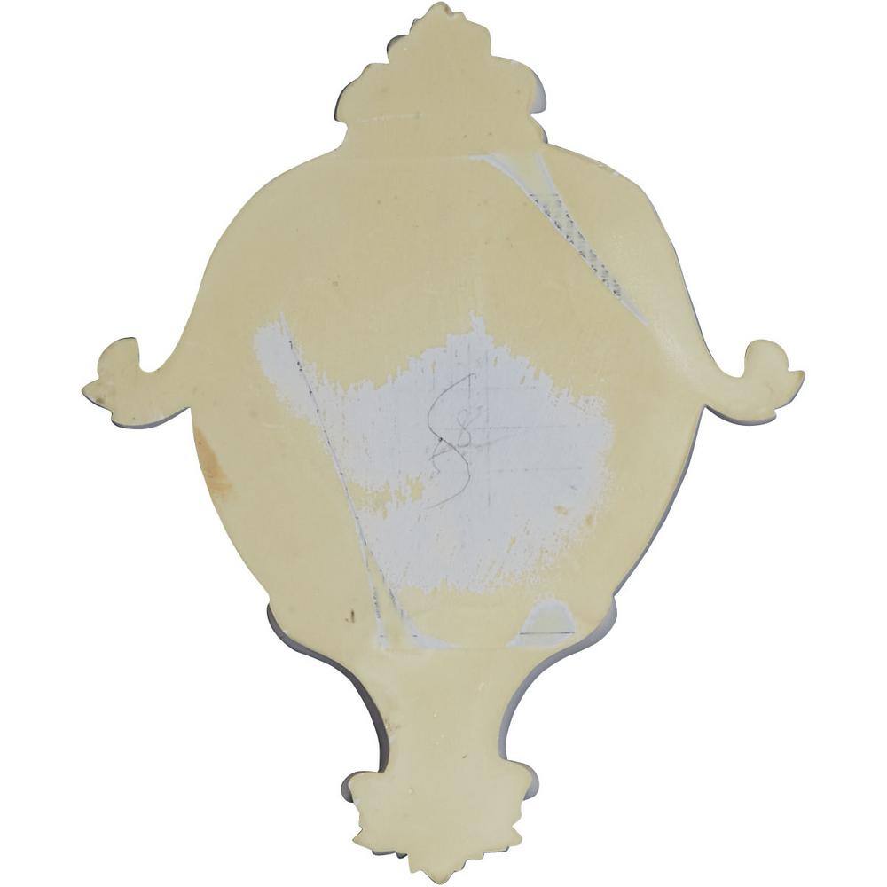 White Polyurethane Bird Drop Applique Onlay