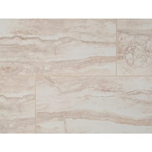 Romagna Ivory 12 in. x 24 in. Polished Porcelain Stone Look Floor and Wall Tile (14 cases/224 sq. ft./pallet)