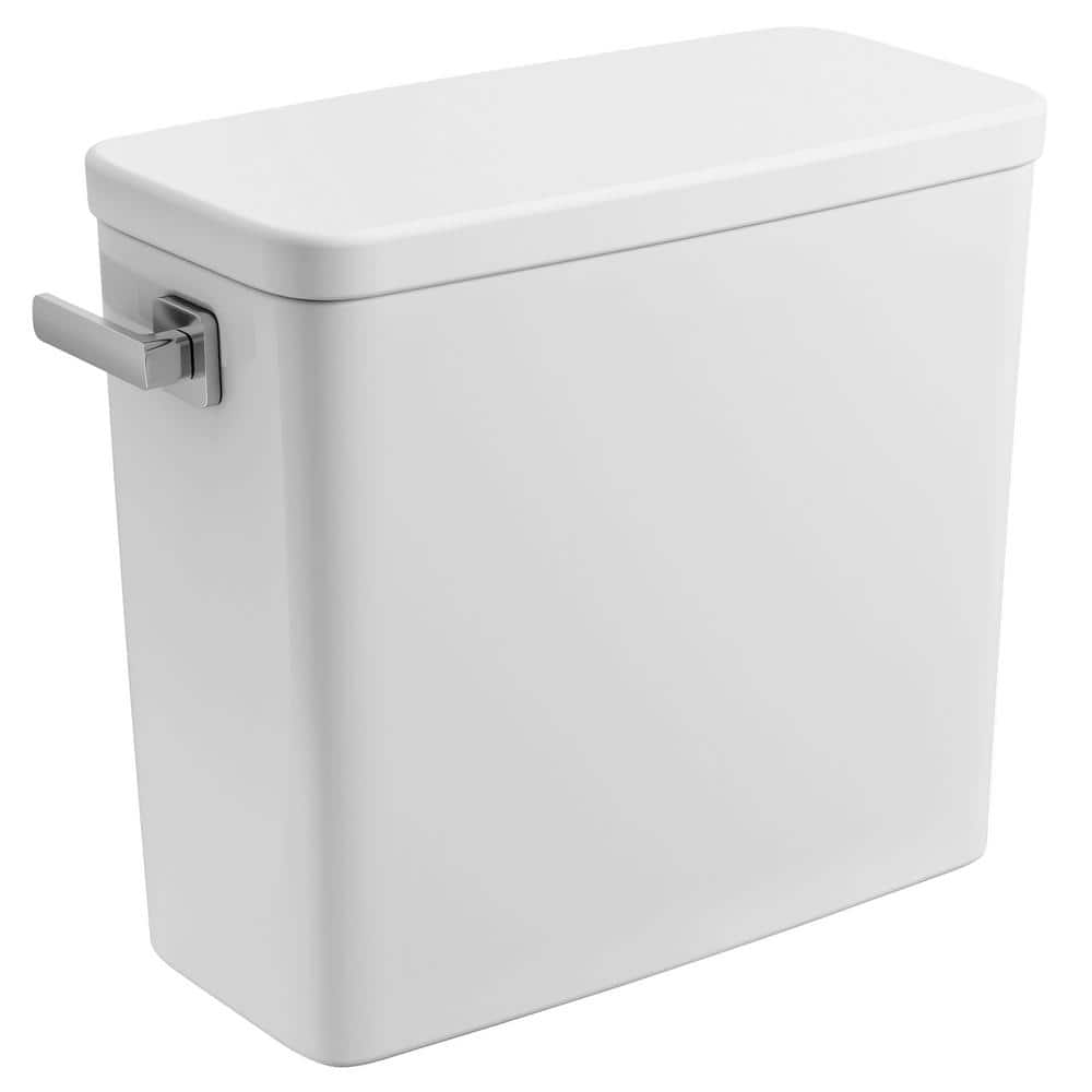 GROHE Eurocube 1.28 GPF Single Flush Toilet Tank Only with Left Hand Trip Lever in Alpine White