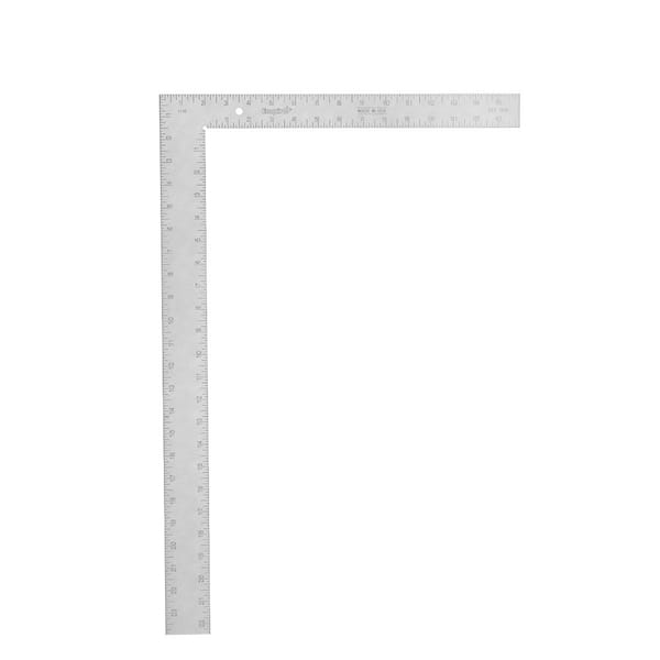 24 in. x 16 in. Steel L Shaped Framing Square with Rafter Tables Standard  and Metric Index Precision Measurement