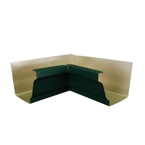 Amerimax Home Products 6 in. Grecian Green Aluminum K-Style Inside Gutter Miter