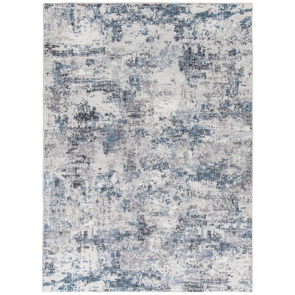 Adare Blue 2 ft. x 7 ft. Painterly Polyester Area Rug price history on PriceWatchPro
