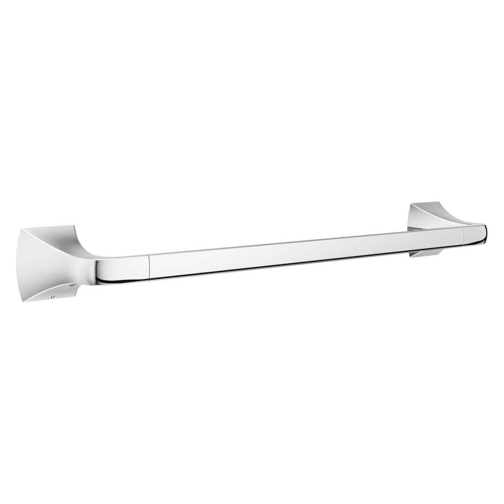 Polished Chrome 18-Inch Double Wall-Mounted Towel Bar