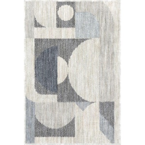Beckett Charcoal  Doormat 2 ft. x 3 ft. Modern Geometric Area Rug