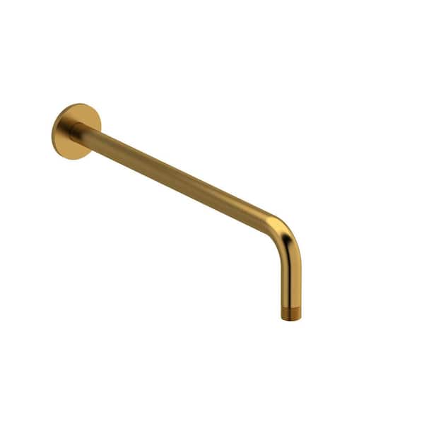16 in. Shower Arm in Brushed Gold