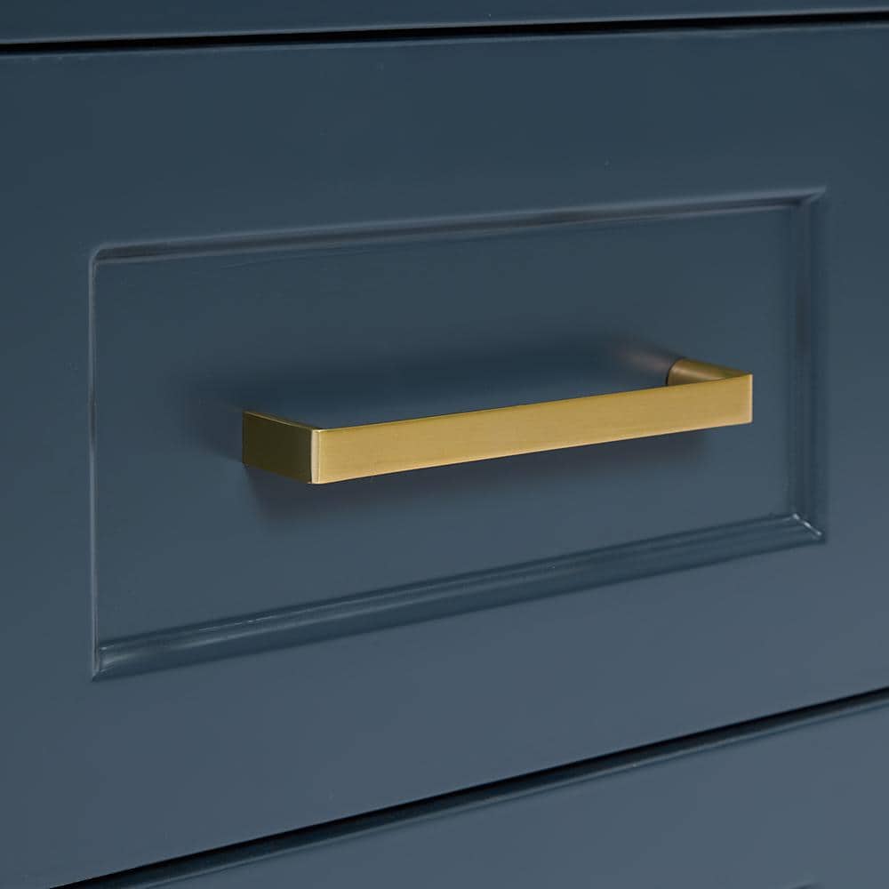 Midnight Blue 48'' Hardwood Single Bathroom Vanity Base
