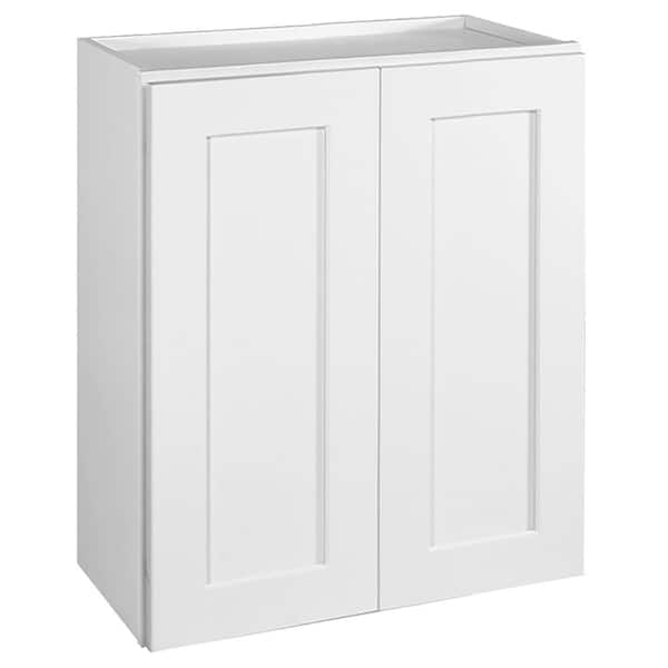 Brookings Solid Wood Ready to Assemble Shaker 30 in. x 36 in. x 12 in. 2 Door Wall Kitchen Cabinet W3036 in White