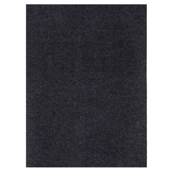 Ottomanson 3-ft x 9-ft Black Rectangular Indoor or Outdoor