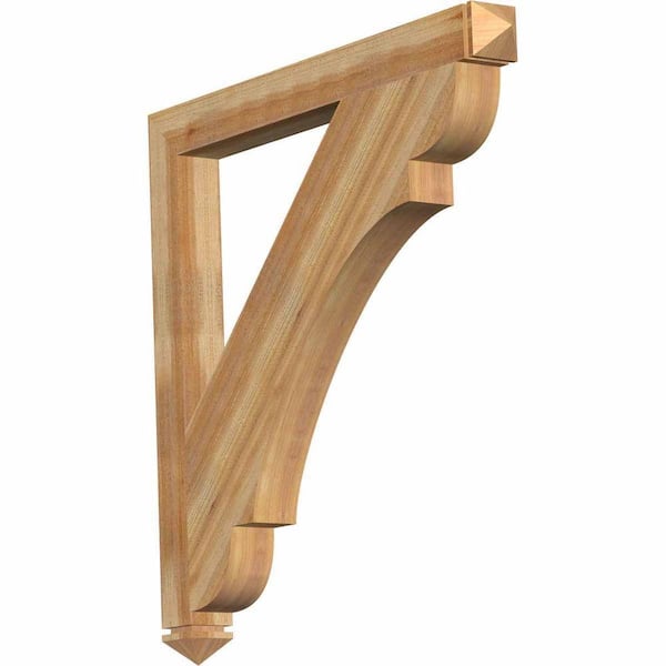 Ekena Millwork 4 in. x 44 in. x 44 in. Western Red Cedar Olympic Arts and Crafts Rough Sawn