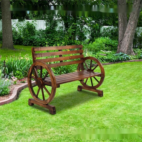 Outdoor. 21.16. in. Wide Seating for 2 Bronze Cast Aluminum Outdoor Bench