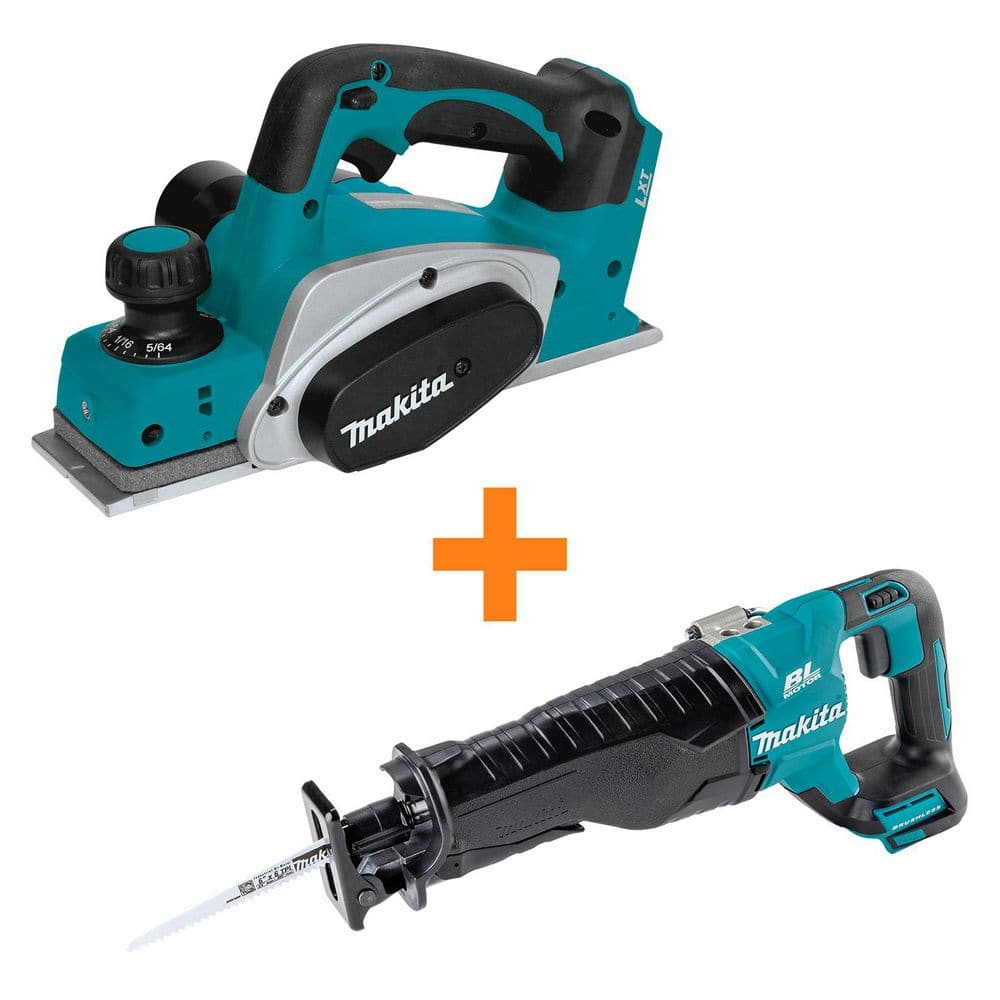 18V LXT Lithium-Ion 3-1/4 in. Cordless Planer (Tool-Only) with 18V LXT Brushless Variable Speed Reciprocating Saw price history on PriceWatchPro