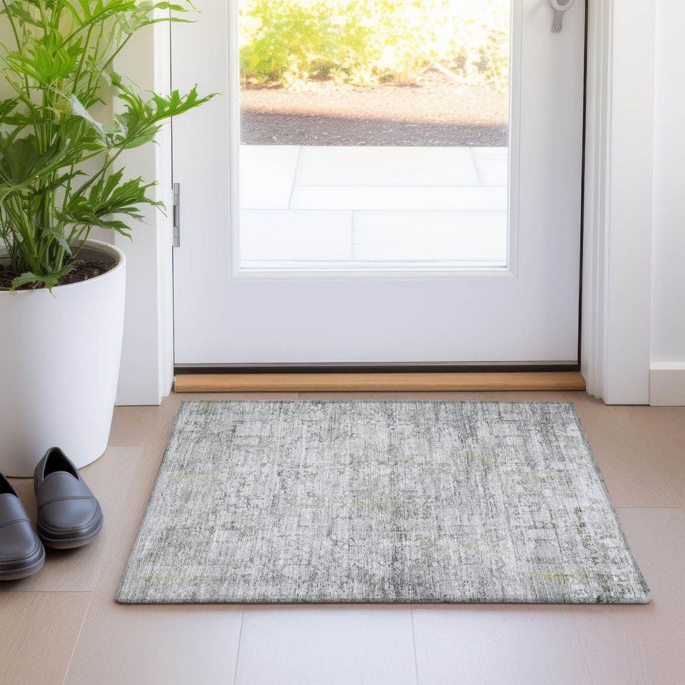 Chantille Machine Washable Indoor/Outdoor Abstract ACN1764 Gray 2 ft. x 3 ft. Accent Rug price history on PriceWatchPro