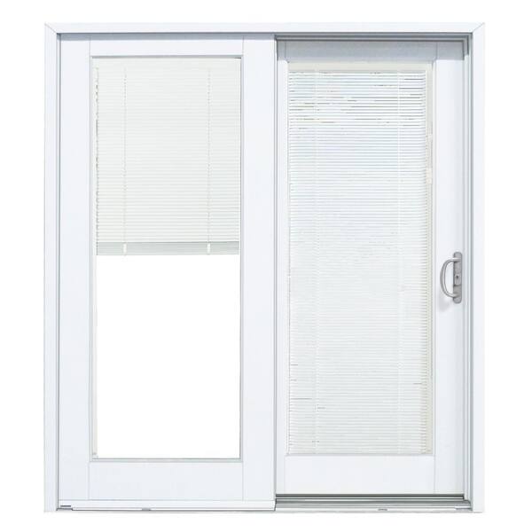 Mp Doors 72 In X 80 Smooth White, Blinds For Sliding Patio Door Home Depot