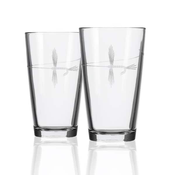 Rolf Glass Fly Fishing 16 fl. oz Beer Pint Glasses (Set of 2) 410074-S/2 -  The Home Depot