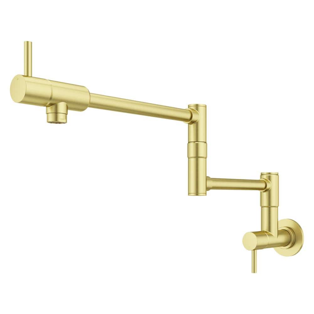 Pfister Lita Wall Mounted Pot Filler in Brushed Gold GT533PFBG The