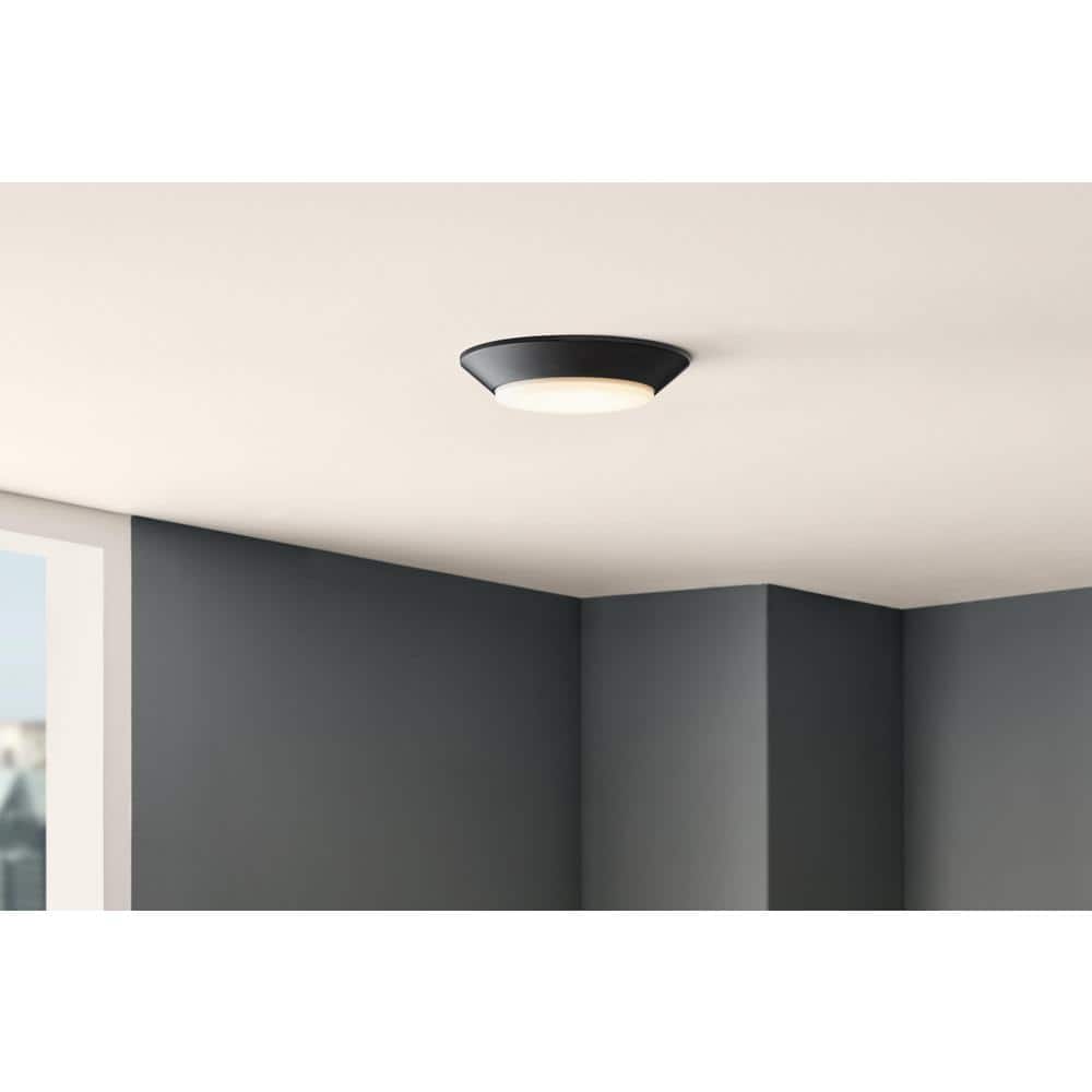 Commercial Electric 8 in. Twist Lift Round LED Flush Mount with