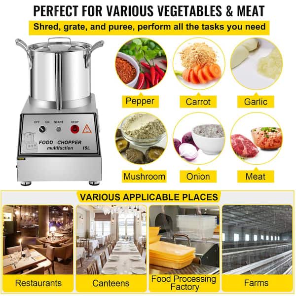 Electric Food Processors Stainless Steel Garlic Chopper Meat