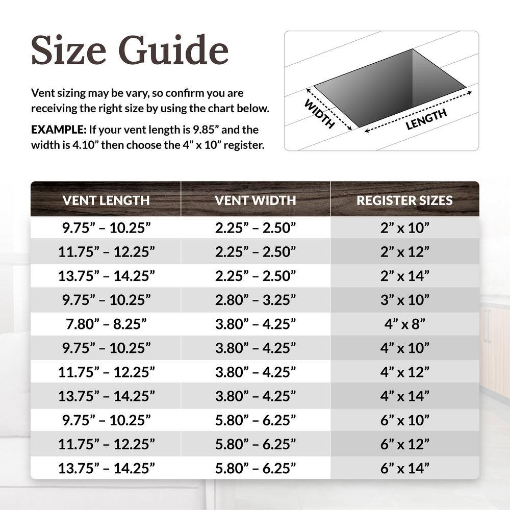 Taupe Plastic Rectangular Floor Register, 4x12 Inch