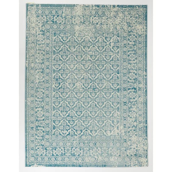 BALTA Sievert Teal 8 ft. x 10 ft. Indoor/Outdoor Area Rug