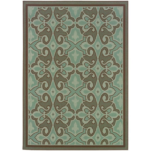 Home Decorators Collection Monterrey Blue 8 ft. x 11 ft. Area Rug