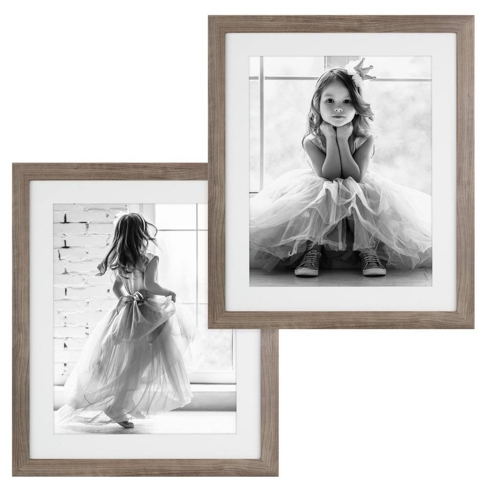 Cubilan 20 in. x 24 in. Gray Picture Frame (Set of 2) 457956817 The