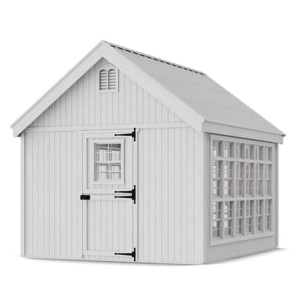 Colonial Gable 10 ft. x 12 ft. Wood Greenhouse Panelized Kit with Operable Windows (100 sq. ft. )