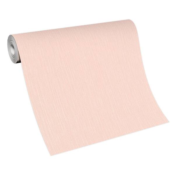 Glitter Decor Plain 57sq.ft) The Depot Home Pink Roll Elle Structure 10171-05 Collection ELLE Blush (Covers Wallpaper - Decoration Vinyl Non-Pasted Non-Woven