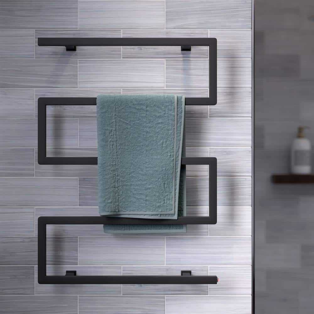 Matte Black Stainless Steel Wall Mounted Towel Warmer
