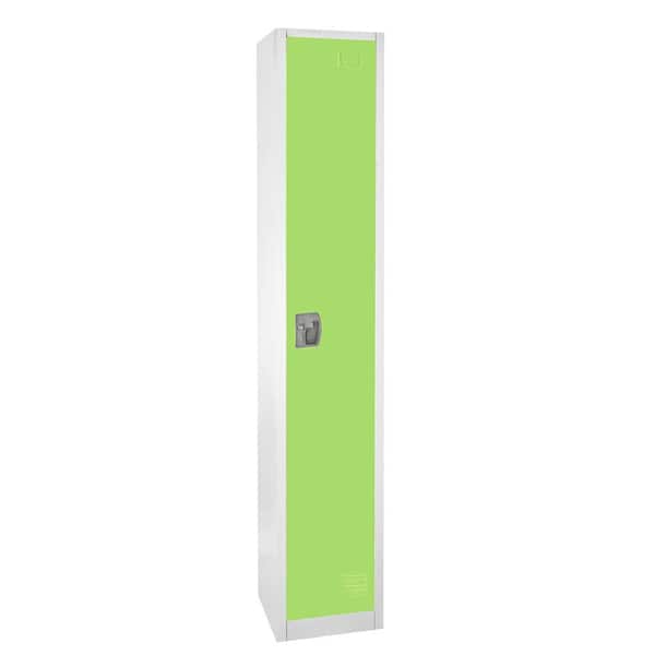 629-Series 72 in. H 1-Tier Steel Key Lock 2-Shelf Storage Locker Free Standing Cabinets in Green