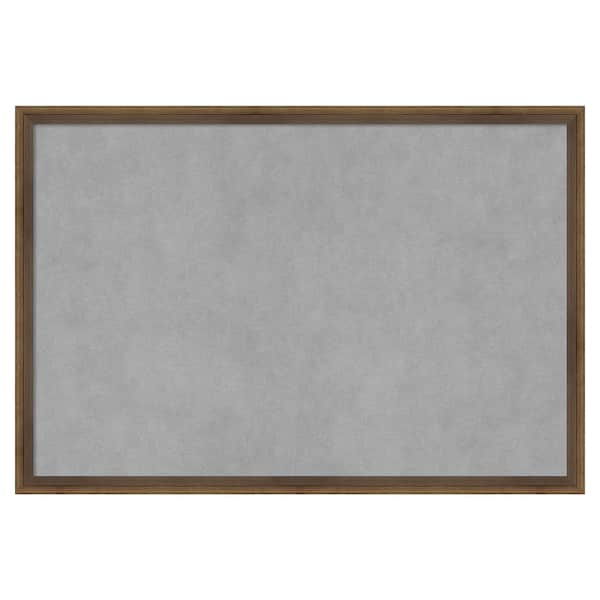 Amanti Art Lucie Light Bronze 25 in. x 17 in Framed Magnetic Board