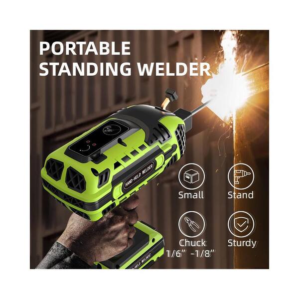 Handheld Portable ARC Welder – 110V IGBT Inverter, 20-200A Adjustable, 6 Variable Current Settings, Supports 1/16"-1/8" Rods