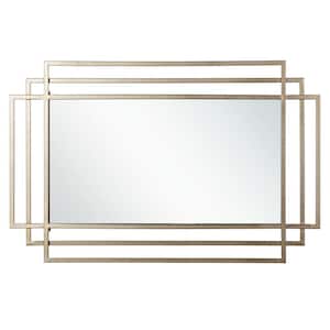 Gemma 22.05 in. H x 34.06 in. W Rectangle Framed Decorative Mirror