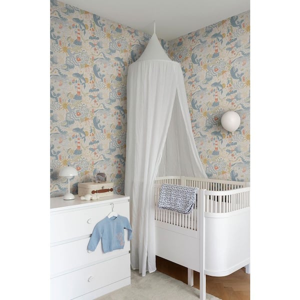 Multi-Colored Havet Multi Non-Pasted Non-Woven Matte Wallpaper