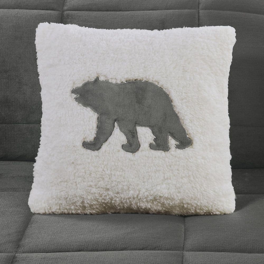 Charcoal and Ivory Full Down Alternative Microfiber Comforter Set
