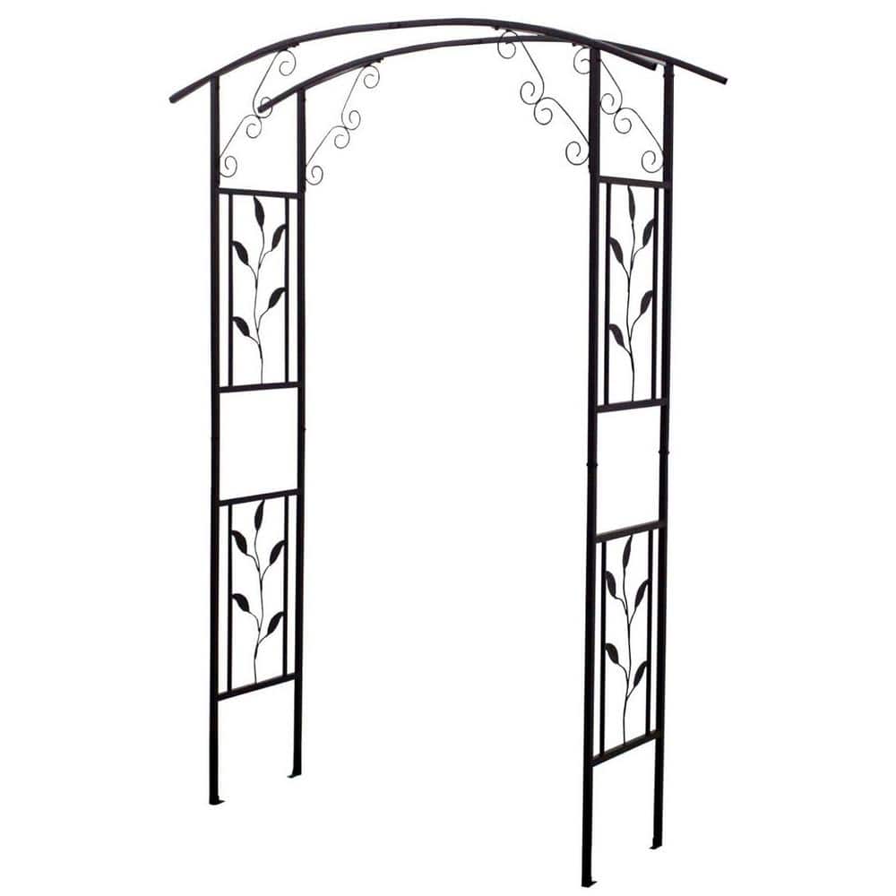 86 in. x 88 in. Garden Metal Arbor, Steel Garden Arch