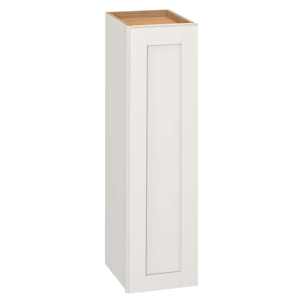 Hampton Bay Westfield Feather White Shaker Stock Assembled Wall Kitchen Cabinet (9 in. W x 12 in. D x 36 in. H)