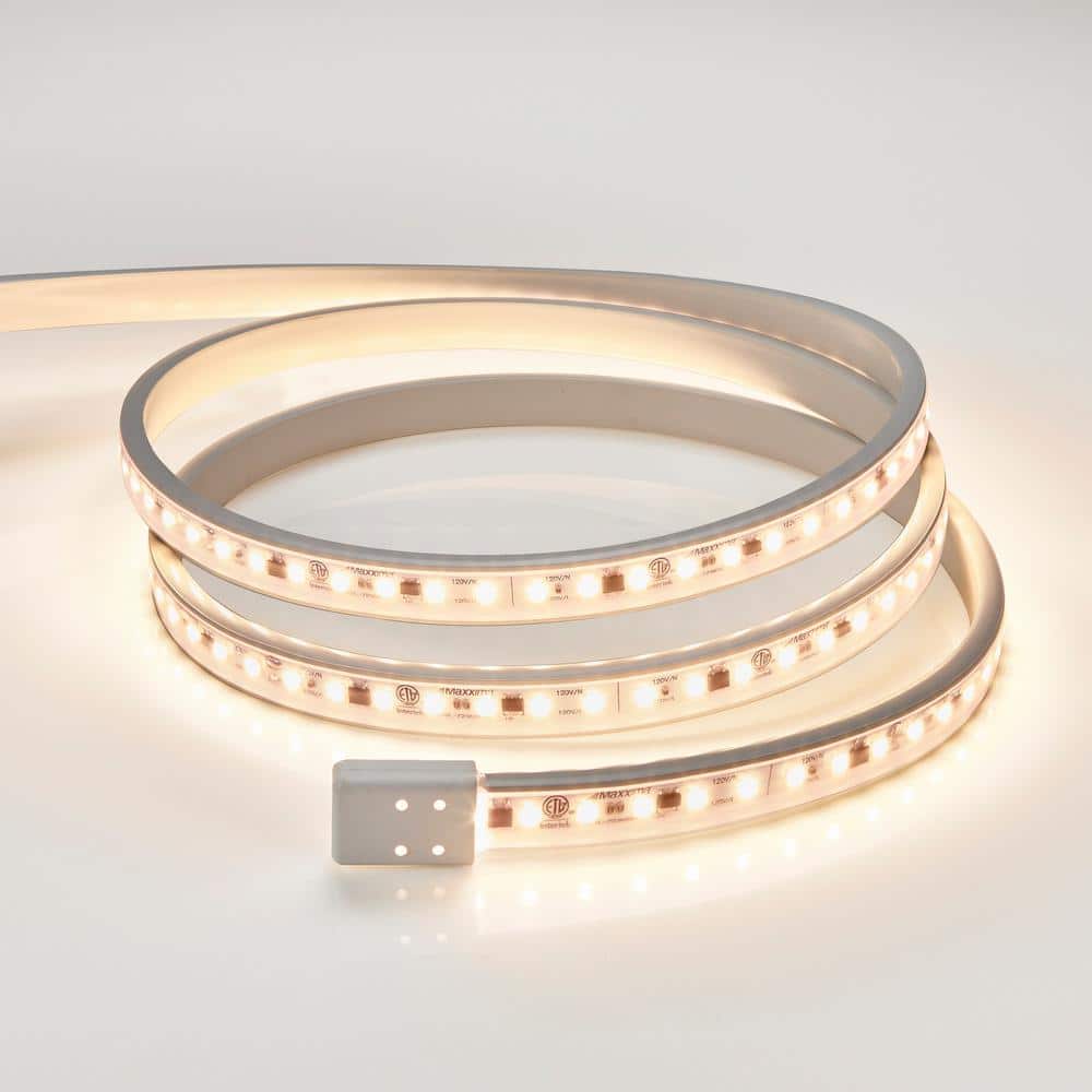 Maxxima 24" White PVC LED Under Cabinet Strip Light