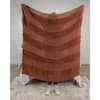 DONNA SHARP Plush Knit Rust Polyester Throw Blanket Y00120 - The Home Depot