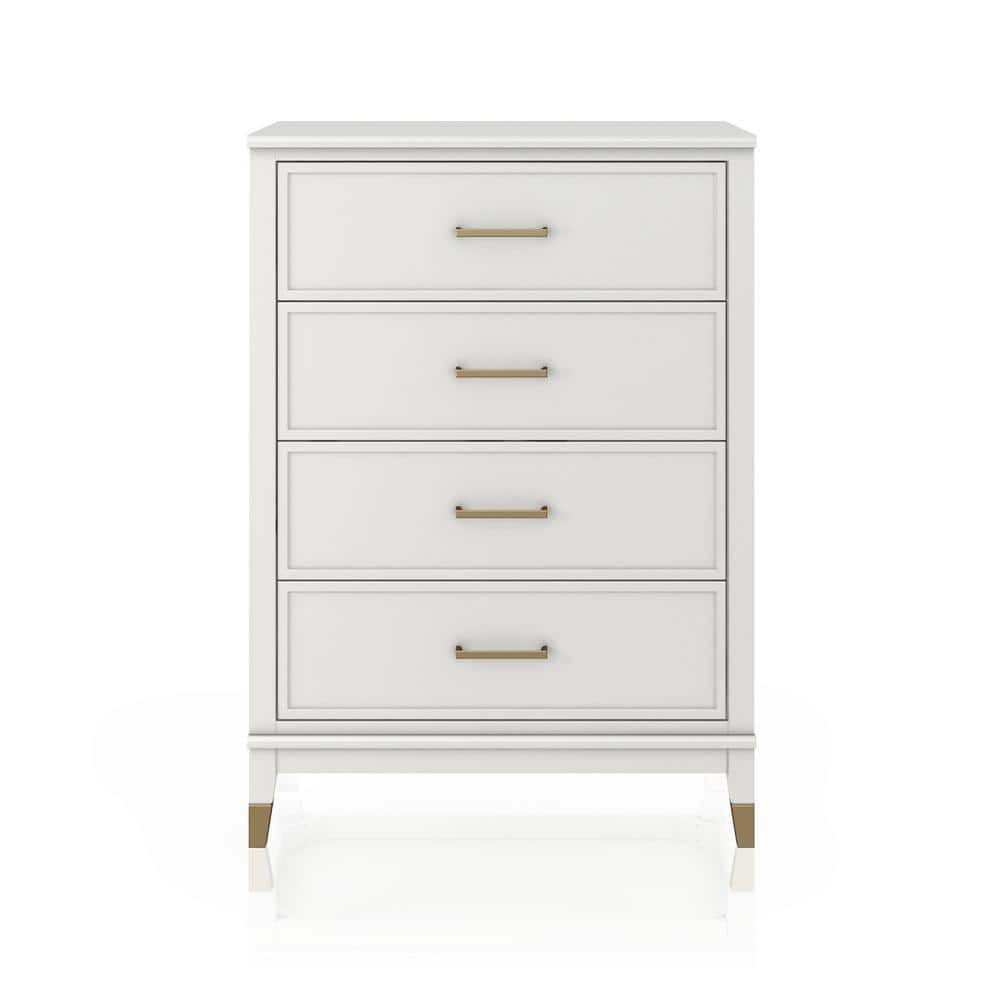 CosmoLiving by Cosmopolitan Westerleigh 4 Drawer Dresser White