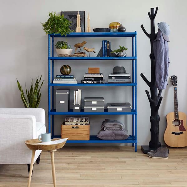 5-Tiered Narrow Rolling Storage Shelves - Mobile Space Saving UT