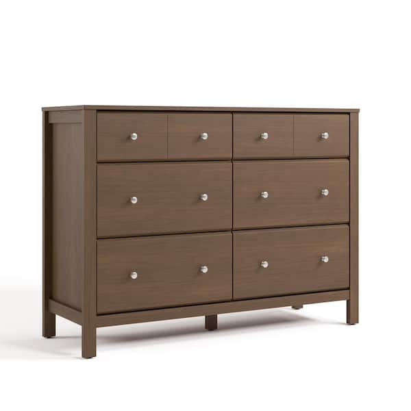 Horizon Hazelnut 6-Drawer 47.88 in. Wide Dresser