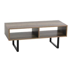 Jamestown Media Table, Holds a Maximum 60 in. Television, Rectangular, Ashwood, 15.75" H x 39.37" W x 15.75" D