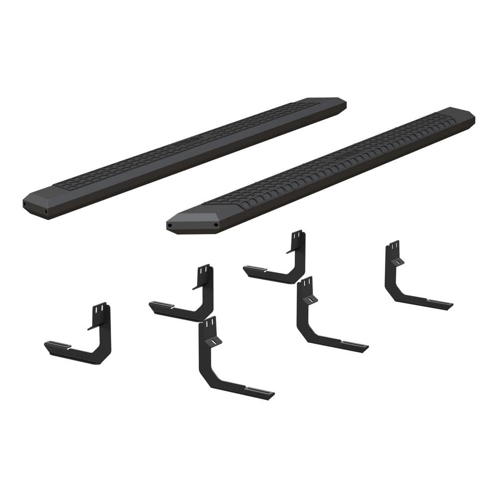 AdvantEDGE Black Aluminum 85-Inch Truck Running Boards, Select Nissan Titan, XD -  Aries, 2556042