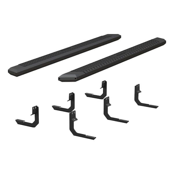 Aries AdvantEDGE Black Aluminum 85-Inch Truck Running Boards, Select Nissan Titan, XD
